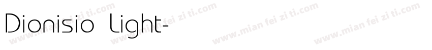 Dionisio Light字体转换